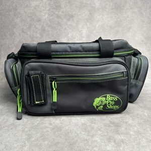 Bass Pro Shop Extreme 360 Qualifier Tackle Bag Shoulder Strap Black Gray Green
